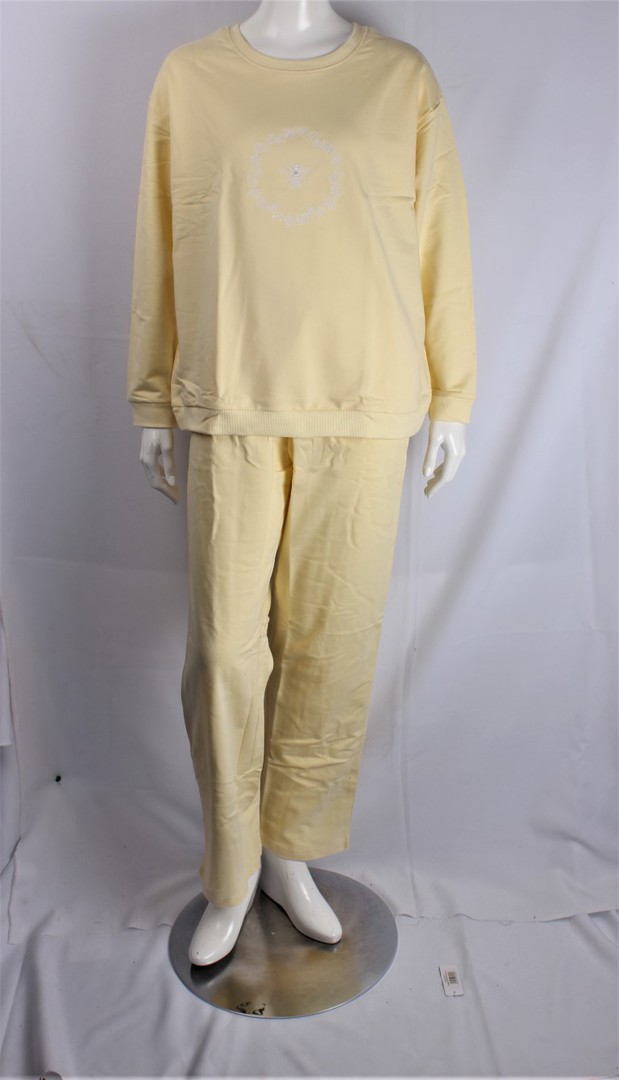 Warm cotton embroidered  winter pyjamas queen bee yellow S,M,L Style :AL/QB/PJ/YEL image 0